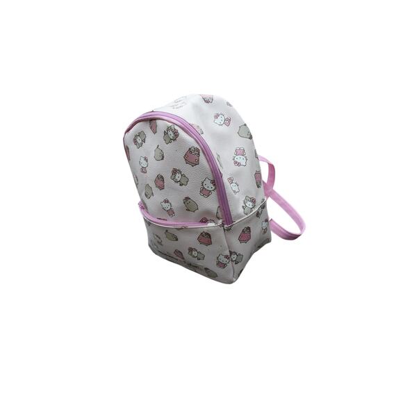 Sanrio Hello Kitty x Pusheen Mini Backpack Light Pink Gently Used Logo Print - Picture 3 of 9